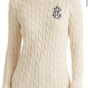 Lauren Ralph Lauren Cream Cable Knit Sweater